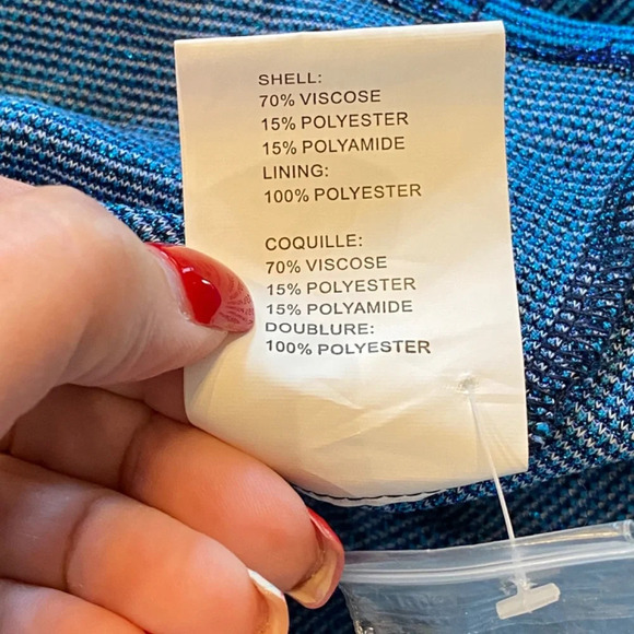 New! Ramy Brook Kathleen blue button front Dress nwot 33745 - Picture 8 of 9